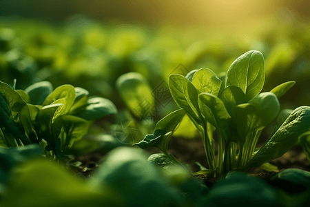 菠菜担担面特写菠菜植物特写图背景