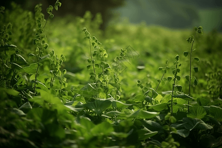 豌豆植物种植园图片