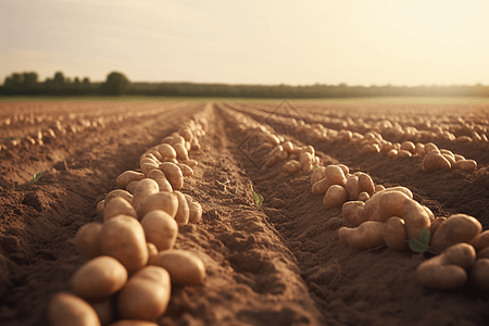 马铃薯种植农场图片