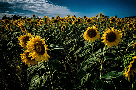 向日葵场种植农场图片