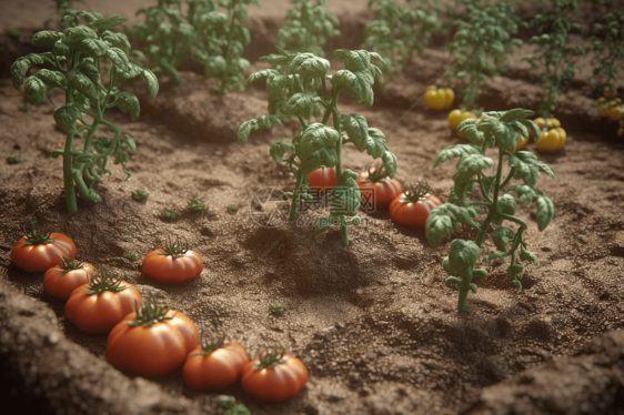 番茄种植农场图片