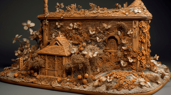 养蜂场黏土模型图片