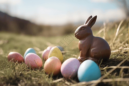 复活节彩蛋兔图片