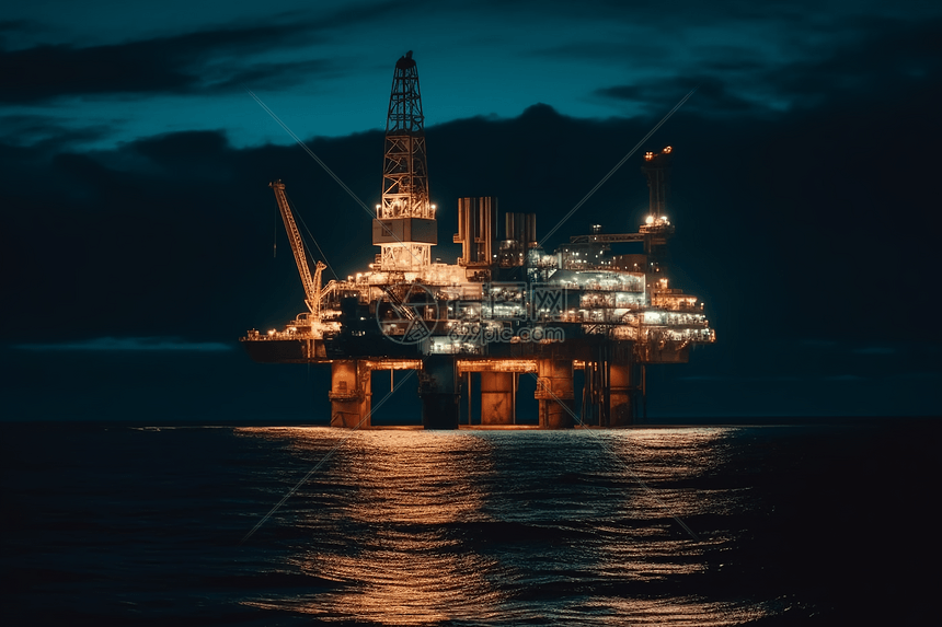 海上石油开采机器高清图片下载-正版图片600116875-摄图网
