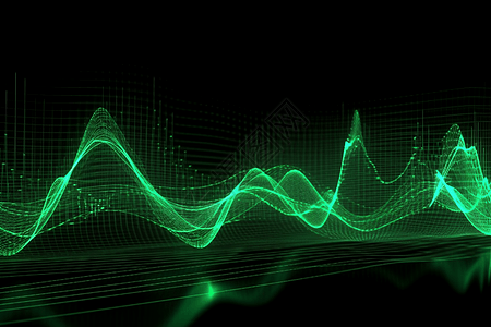音频曲线脉冲波形音频编解码器设计图片