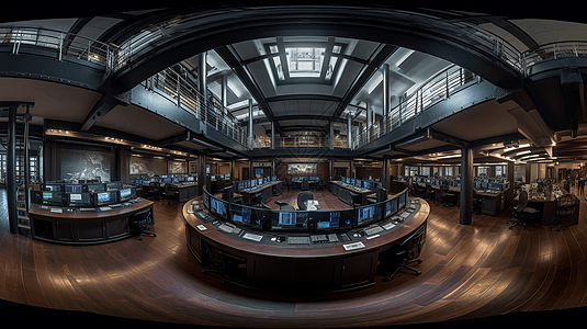360度全景图的交易大厅图片