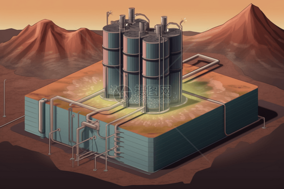 地热能电池的插图图片