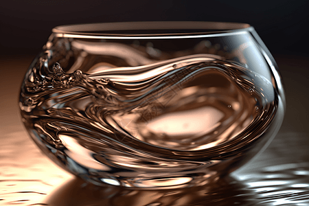 抽象玻璃流体图片