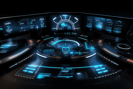 未来科技感控制台图片