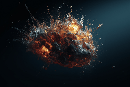 抽象流体爆炸运动背景图片