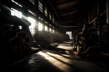 工业工厂机械车间图图片