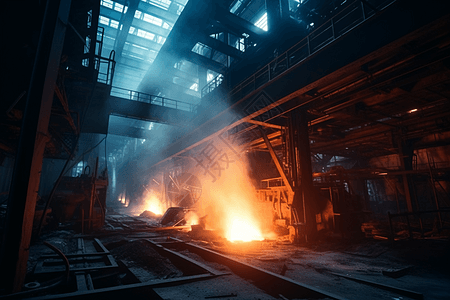 工业制造钢厂图片