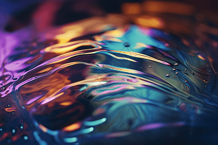彩虹色闪烁的流体创意背景背景图片