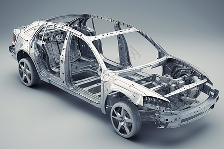 汽车3D框架图图片