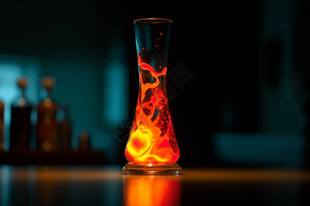 熔岩灯3D概念图图片