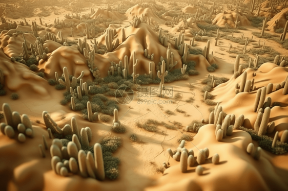 有沙丘的粘土沙漠图片