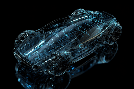 科幻风格的透明车身图片