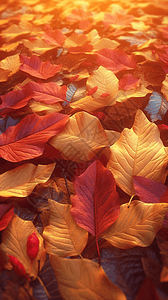 飘落的秋叶背景图片