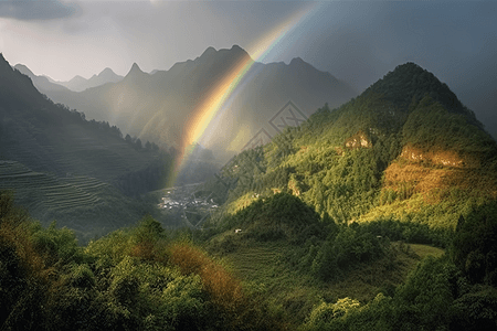 风景优美的乡村图片