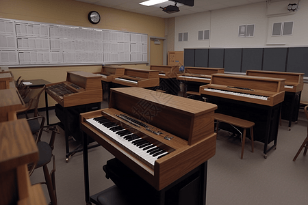 钢琴培训音乐教室设计图片