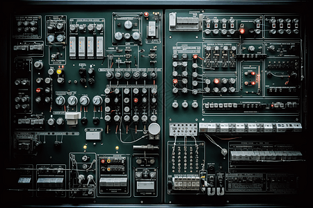 工业环境中的控制面板概念图图片