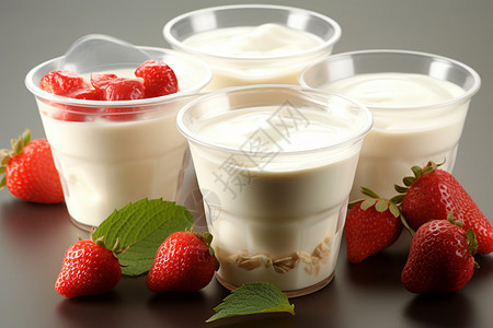 牛奶酸奶杯图片
