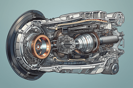 复杂的汽车变速器图片