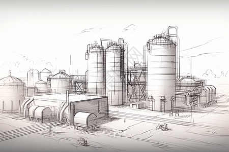 工厂机械草图图片
