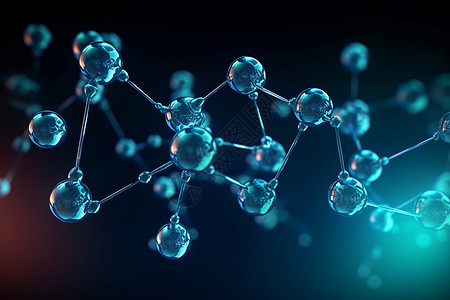 分子结构三维渲染图片