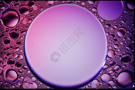 紫色的圆形泡泡背景图片