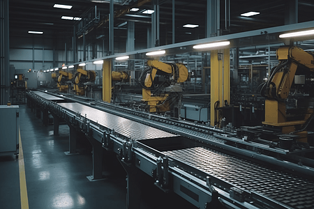 现代工厂高效自动化生产线图片