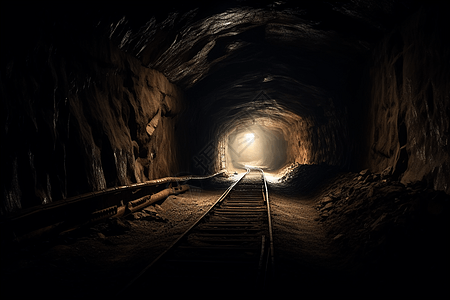 地下矿石隧道概念图图片