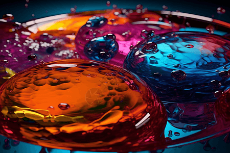 混合色彩玻璃创意背景背景图片