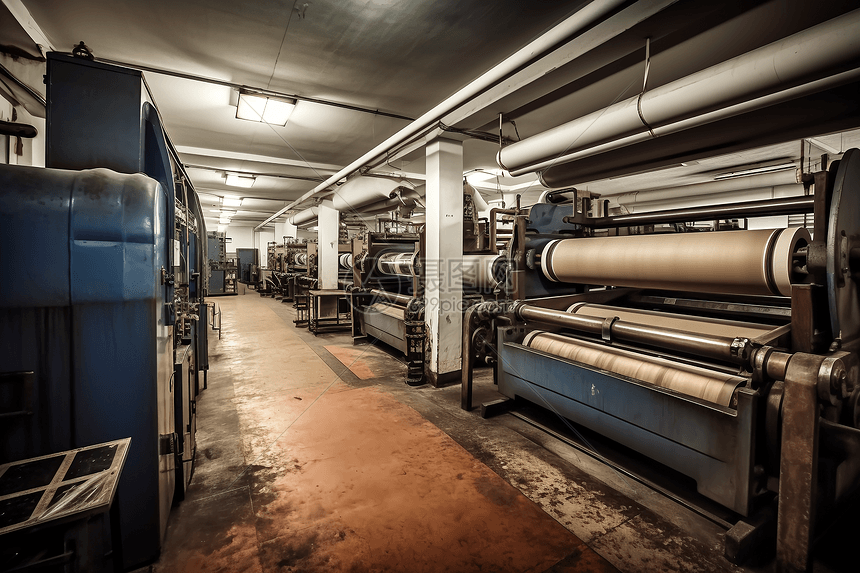 大型印刷机工厂图片