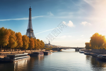 巴黎城市景观图片