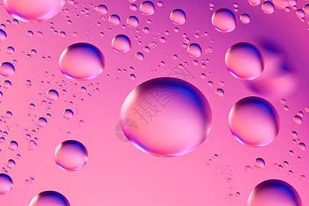 抽象气泡粉色背景图片
