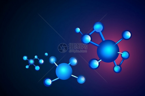 抽象分子结构图片