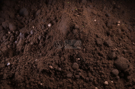 咖啡色的土壤图片