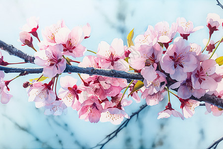 明亮的粉红色樱花图片