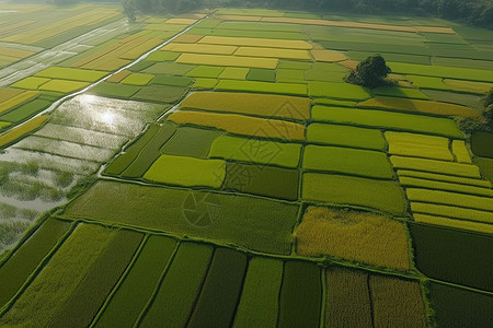 土地日郊外的田野背景