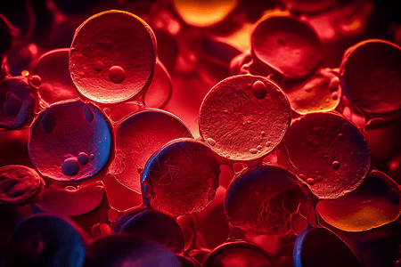红色的细胞核图片