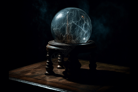 女巫用的水晶球背景图片