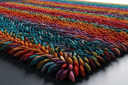 彩色地毯的模型图片