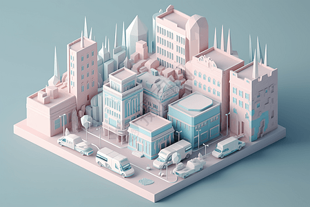 城市背景模型背景图片
