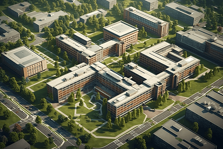 大学校园的宿舍背景图片