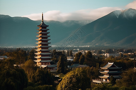 古城建筑风景图片