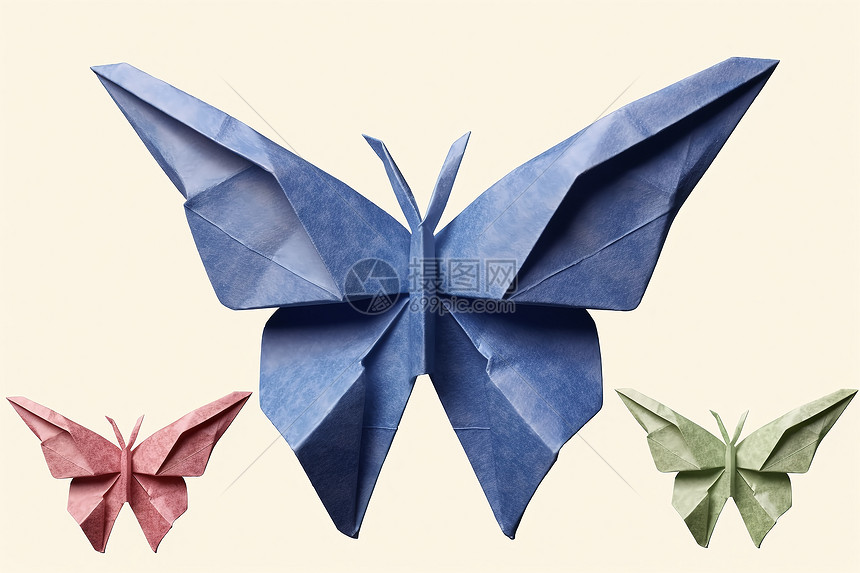 纸折纸蝴蝶图片