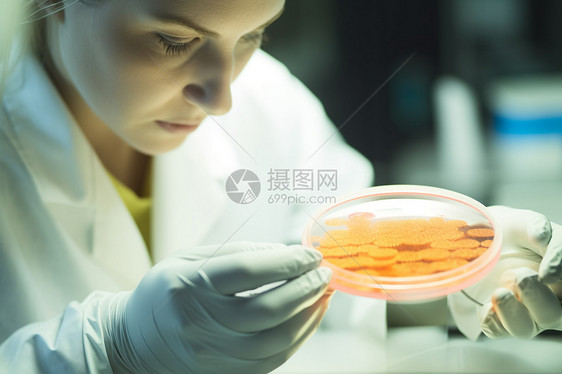 微生物分析实验室科学家图片