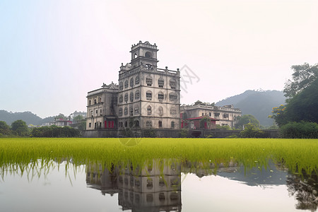 广东开平郊区城市建筑图片