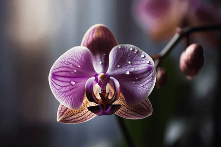 美丽的紫色兰花图片